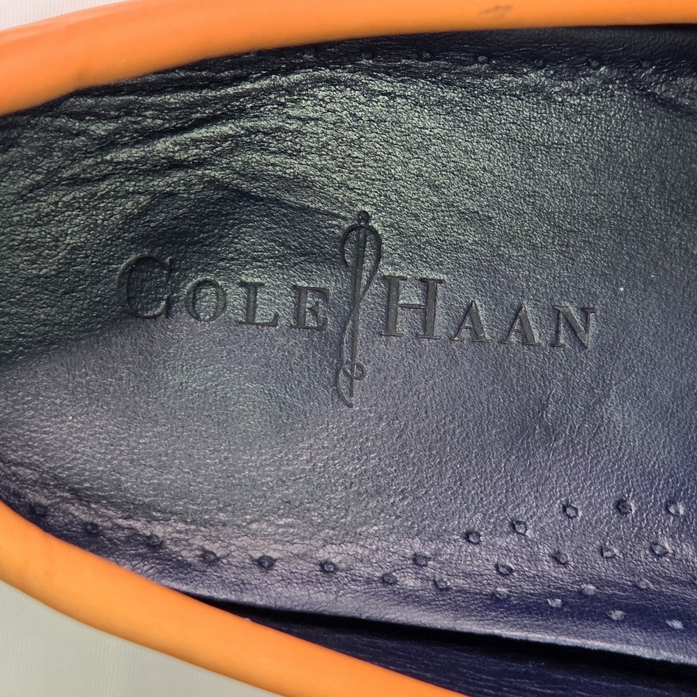 Cole Haan x NikeAir Monroe 12M Orange Reflective Penny Loafer Office Business - Picture 7 of 16